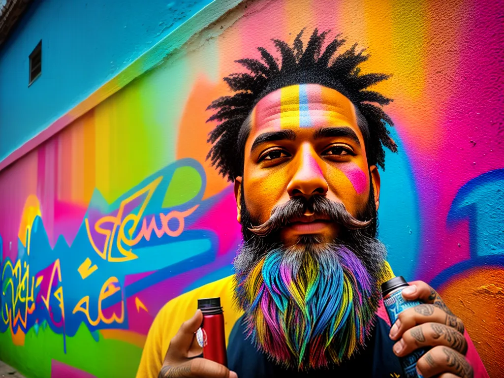 Barbas na Arte Urbana: Influência e Expressão Fotos A influencia das barbas na arte de rua e no grafite