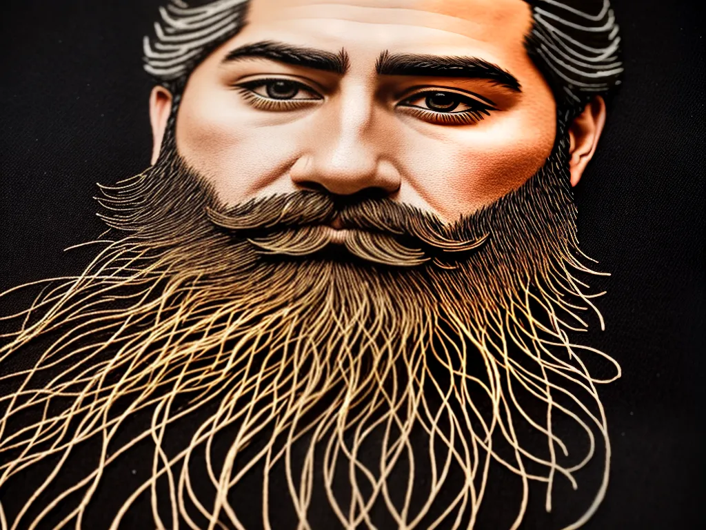 Barbas Bordadas: A Arte da Influência Masculina Fotos A influencia das barbas na arte do bordado