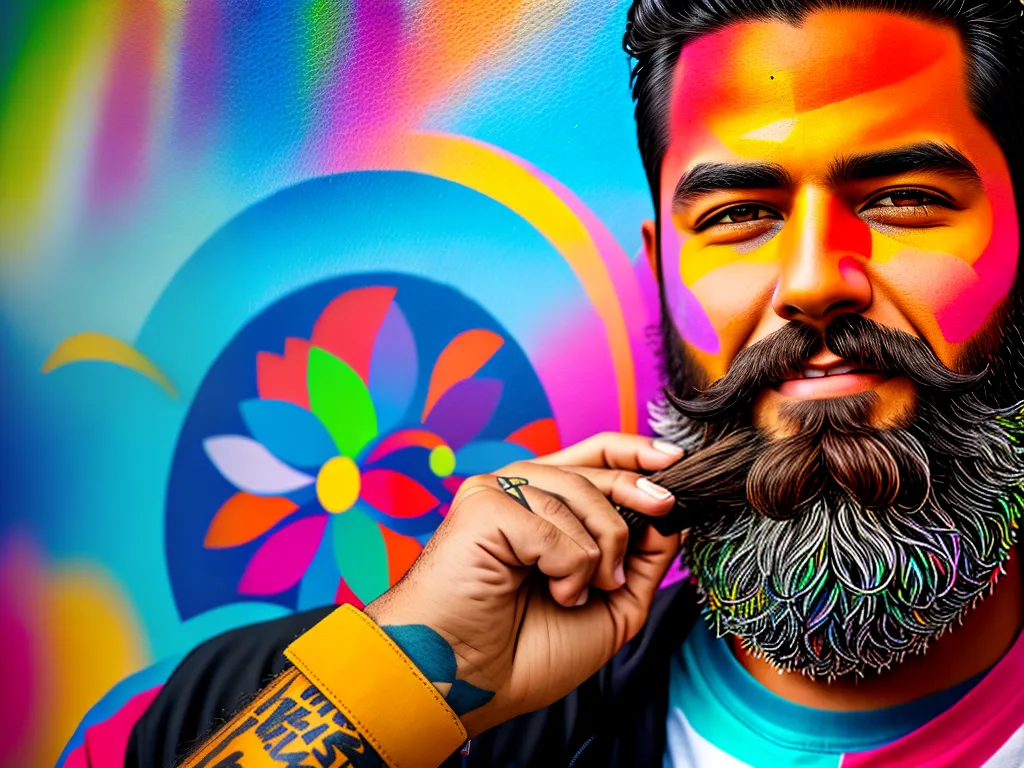 Barbas na Arte Urbana: Influência e Expressão 1 Imagens A influencia das barbas na arte de rua e no grafite