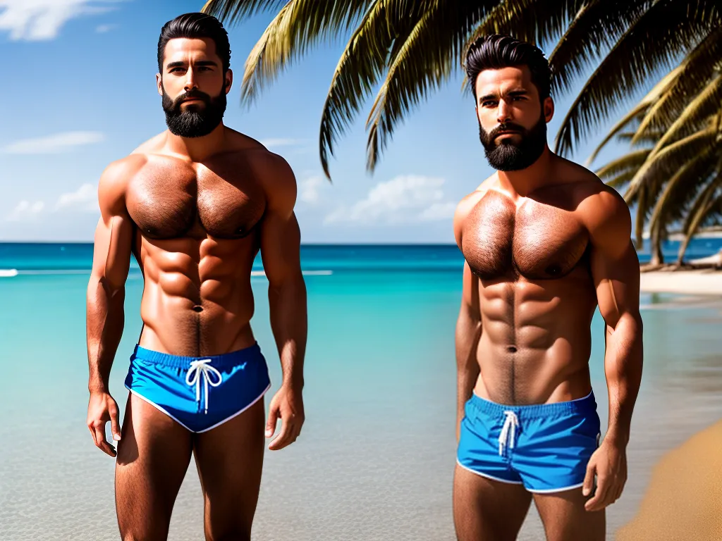 Barbas na Moda Praia: Tendência Masculina 1 Imagens Barbas e a industria da moda praia