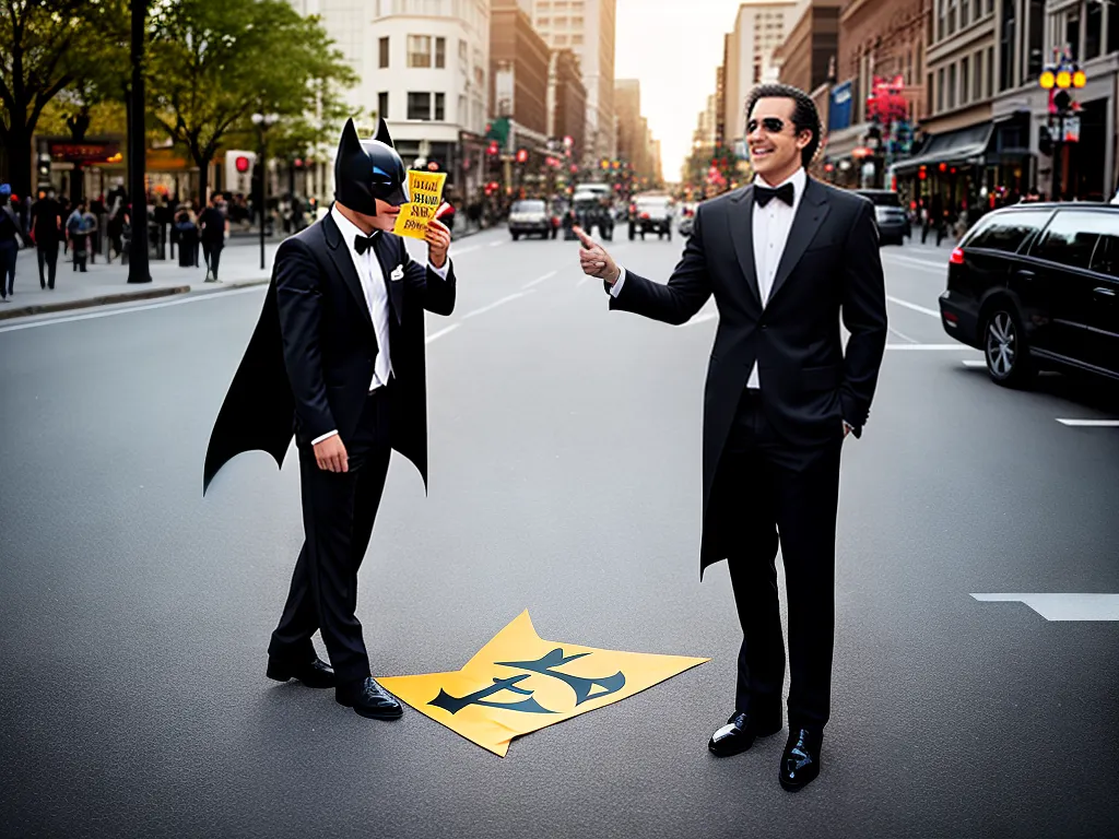 Imagens cantadas com batman