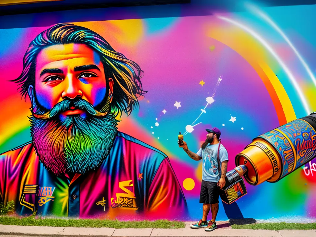 Barbas na Arte Urbana: Influência e Expressão 2 fotografia A influencia das barbas na arte de rua e no grafite