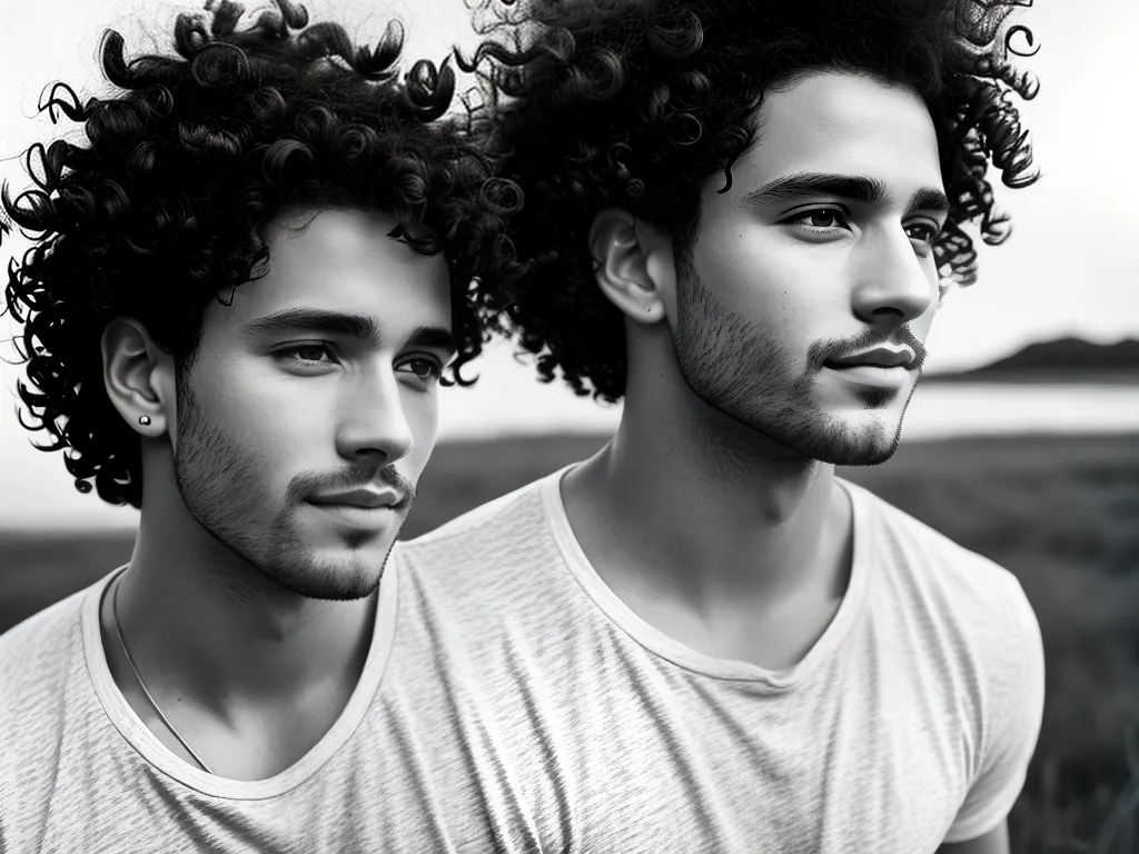 fotografia cachos masculinos