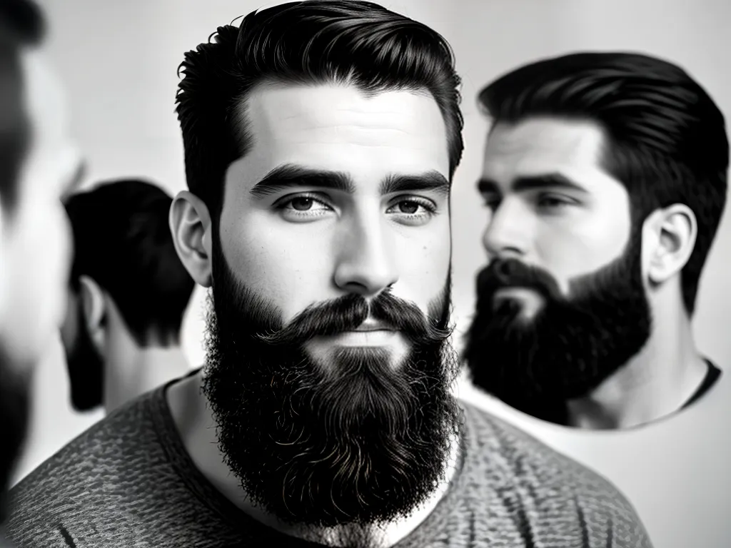 fotografia formato de barba