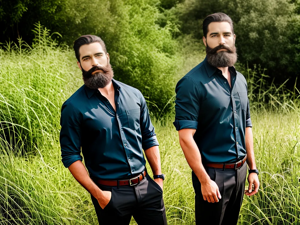 Barbas: Tendência Orgânica na Moda Masculina 3 ilustracao A influencia das barbas na industria da moda organica