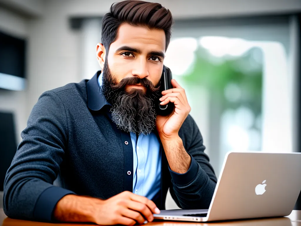 A Barba Tech: A Relação Entre Barbas e Tecnologia 3 ilustracao Barbas e a industria da tecnologia
