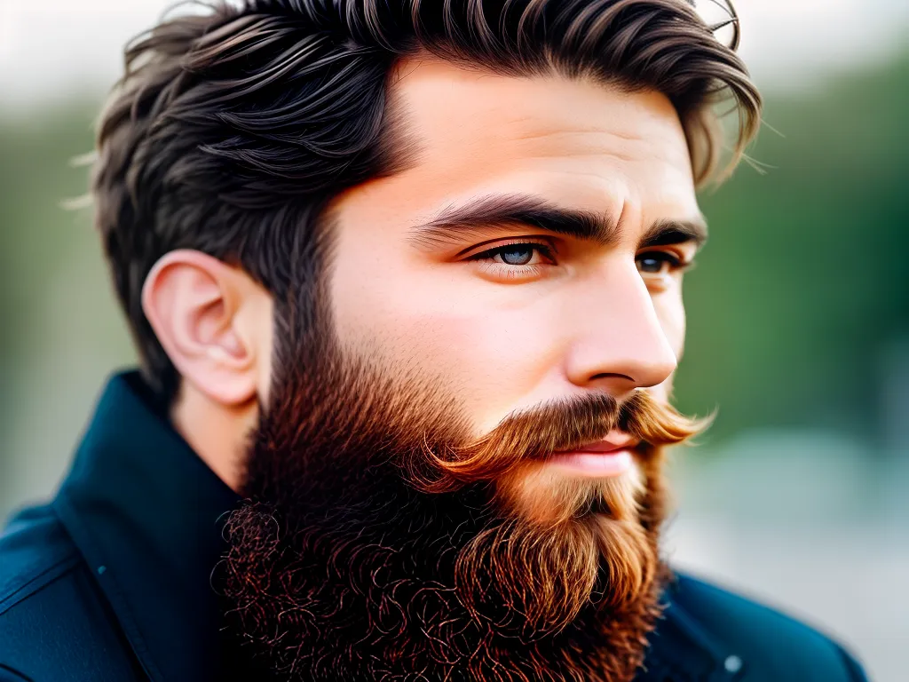 ilustracao Os beneficios de ter uma barba protecao e estilo