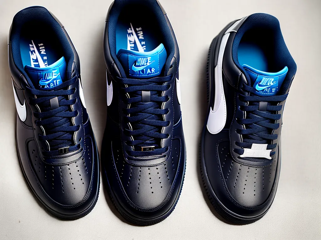 Explorando a Elegância do Air Force 1 Obsidian 3 ilustracao air force 1 obsidian