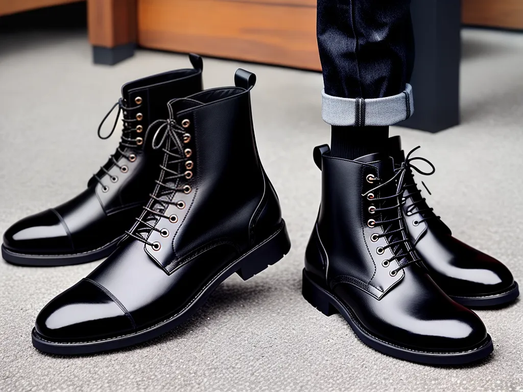 Estilo nos Pés: Botas Masculinas Incríveis 3 ilustracao botas masculinas estilosas