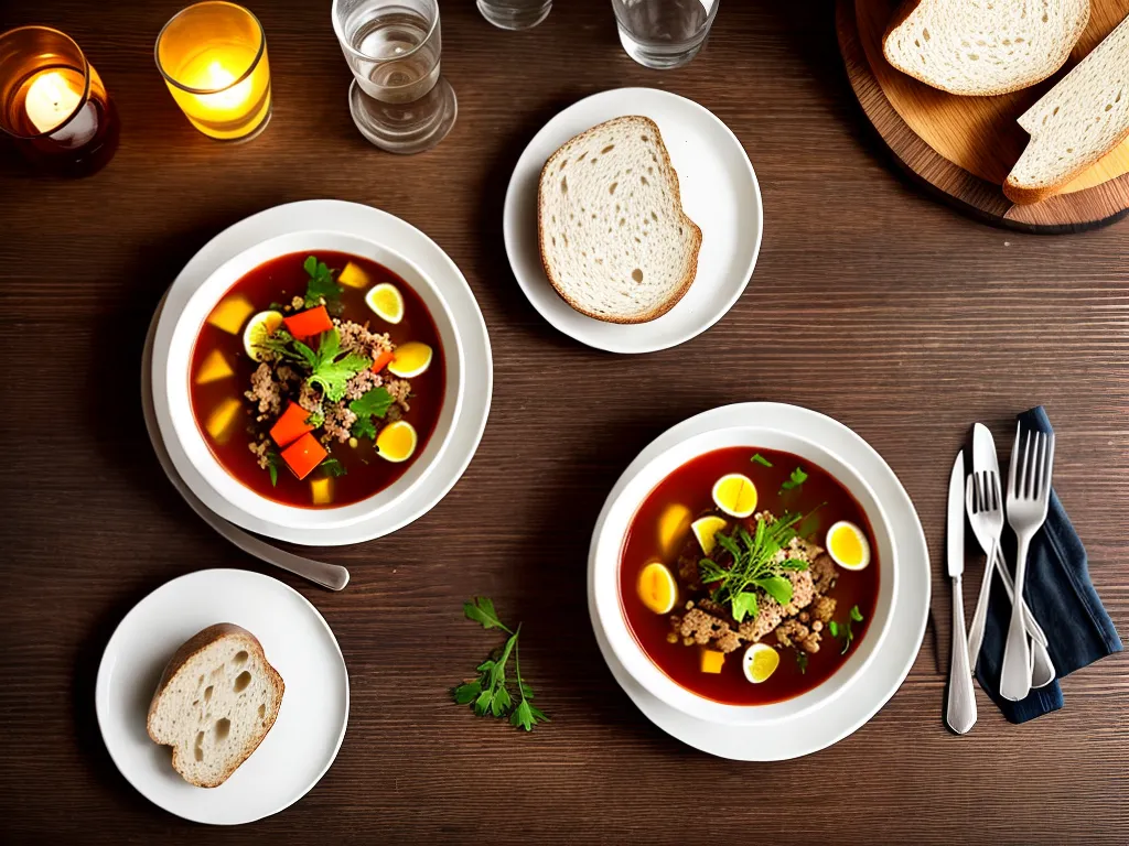 ilustracao comidas simples para jantar