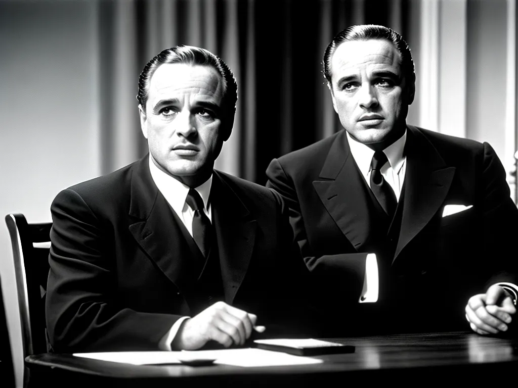 O Poderoso Chefão: Marlon Brando Impecável 3 ilustracao marlon brando poderoso chefao