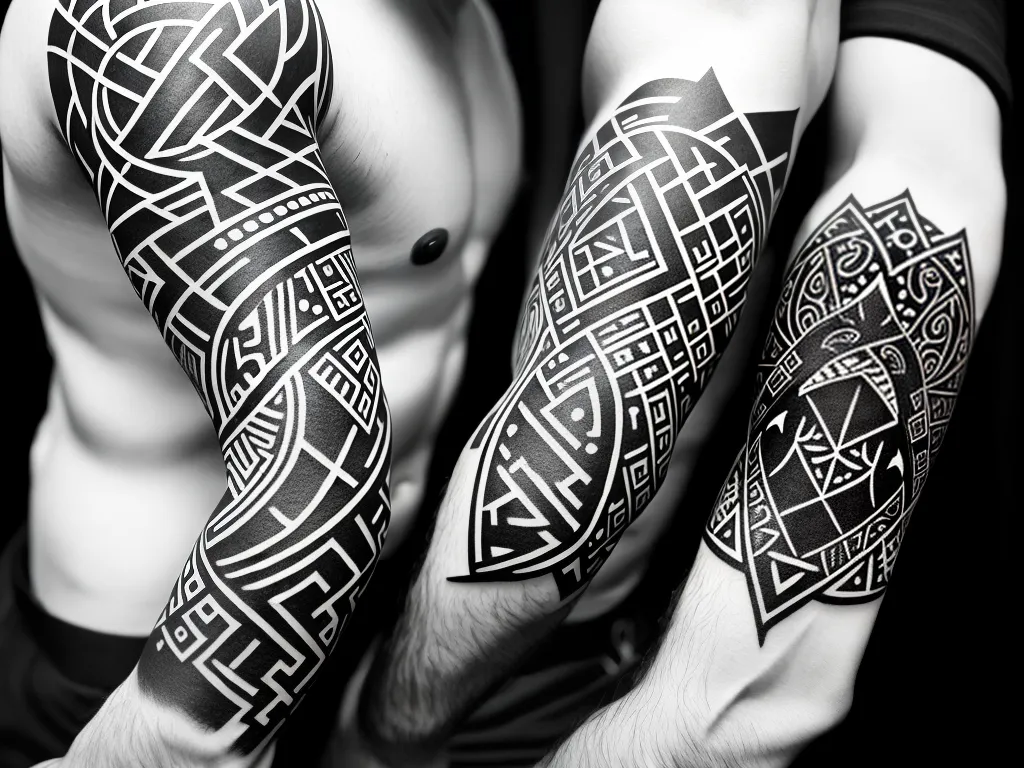 Desvendando as Runas Nórdicas na Tatuagem 3 ilustracao tattoo runas nordicas