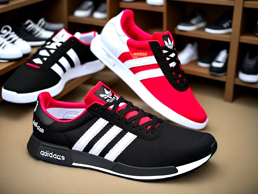 ilustracao tenis adidas barato