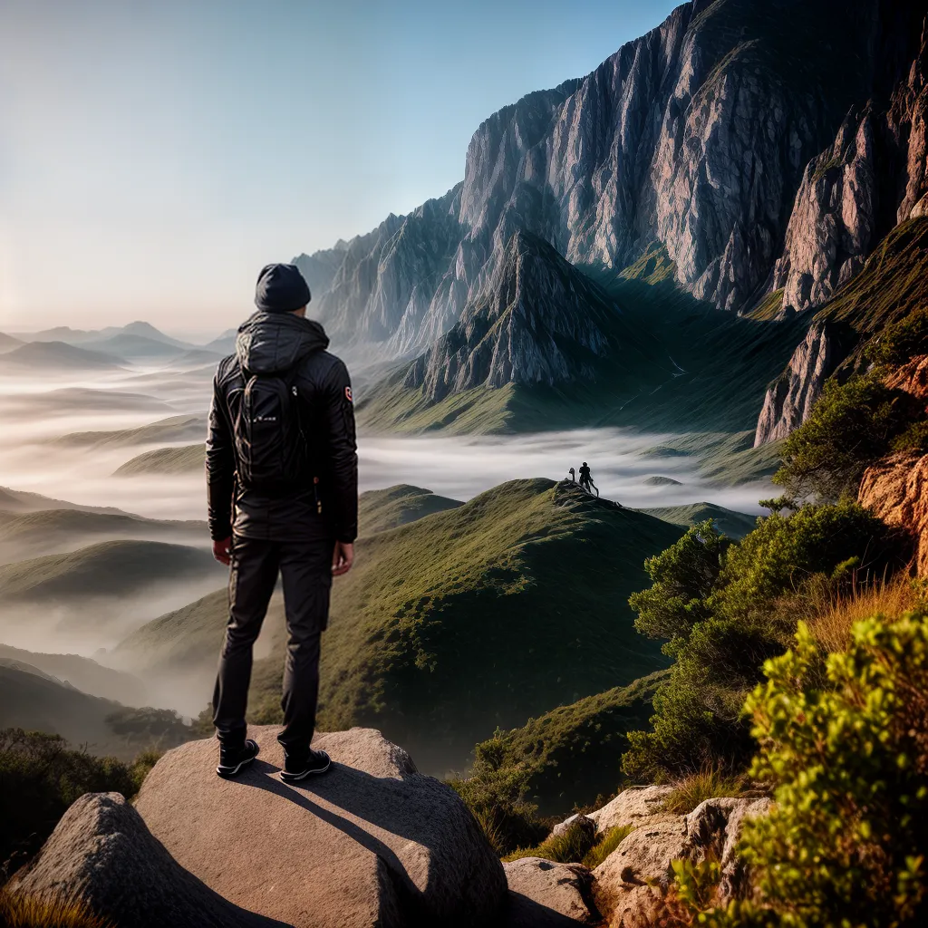 Fotos autoconfianca vista altitude