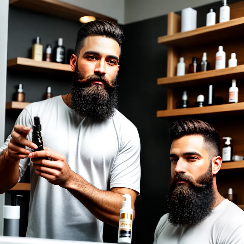 Fotos barba cuidado homem espelho produtos
