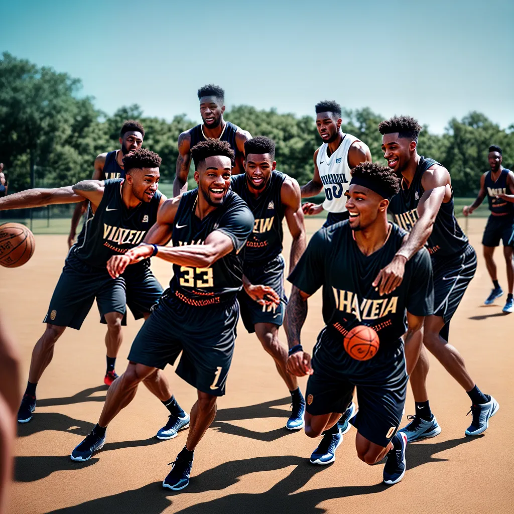 Fotos basquete amigos parque sol