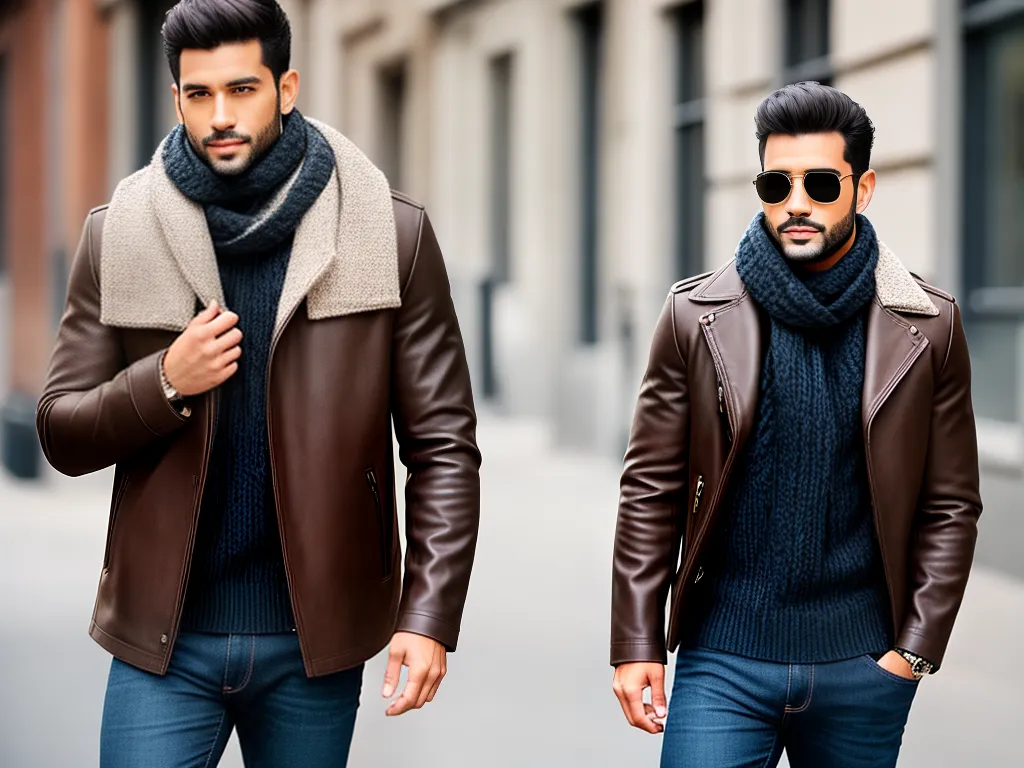 Estilo e Elegância: Cachecol Masculino Moderno Fotos cachecol masculino