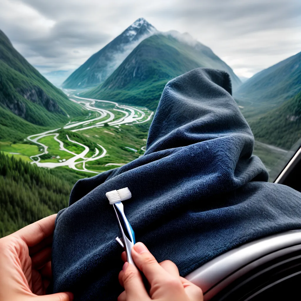 Como manter a higiene pessoal em viagens longas 3 Fotos carro higiene viagem montanhas