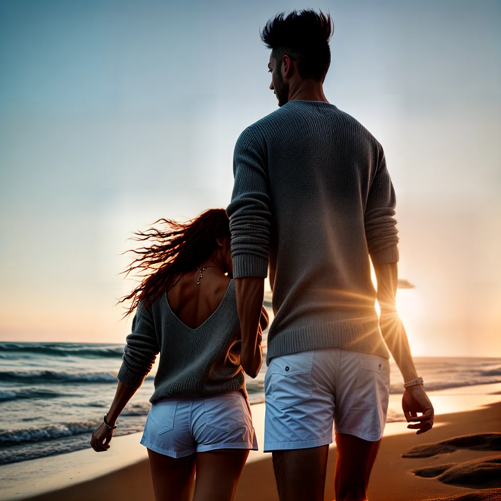 Como demonstrar carinho em um relacionamento amoroso. 1 Fotos casal maos praia por do sol 3