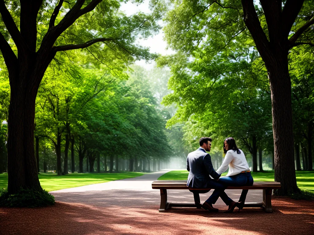 Como manter um relacionamento amoroso saudável e duradouro. Fotos casal parque amor arvores flores