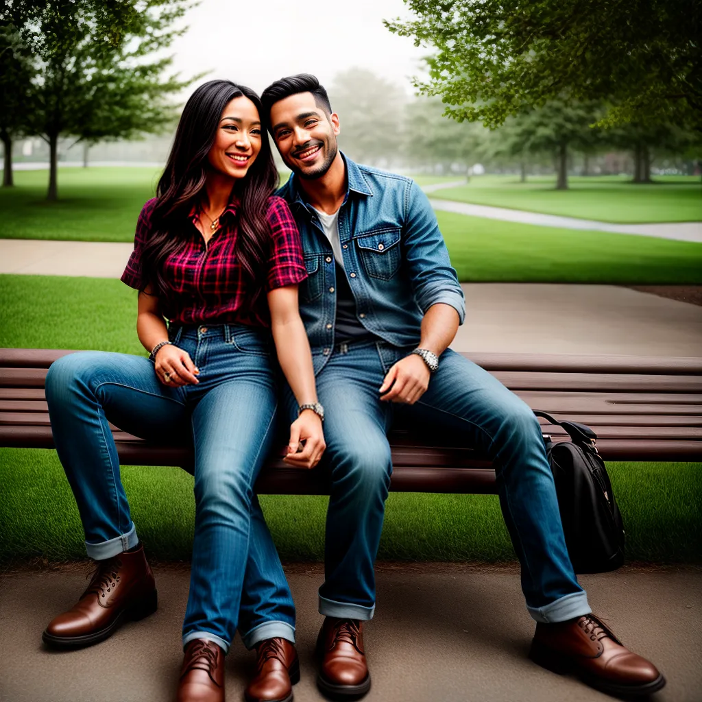 Fotos casal parque sorriso maos