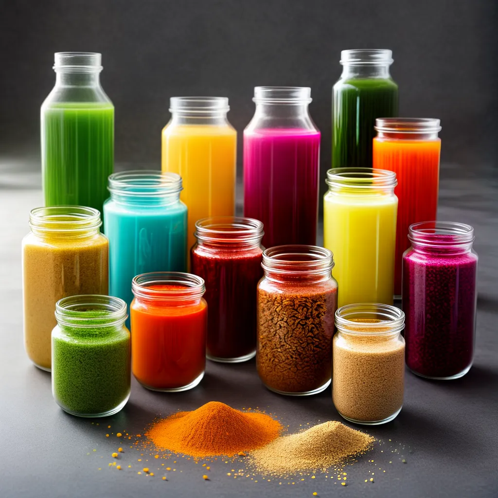 Fotos cereais coloridos vidros rotulos nutricao