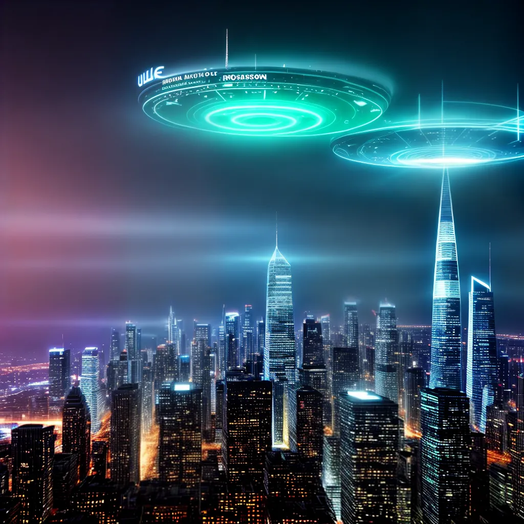Fotos cidade futurista tecnologia financeira