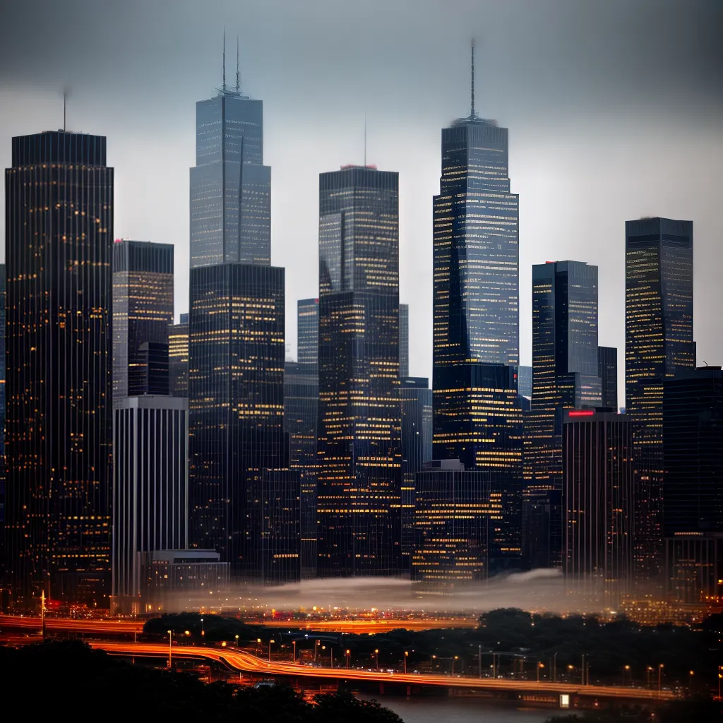 Fotos cidade luzes contraste cinza