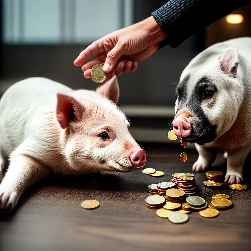 Fotos cofrinho economia maos moedas dinheiro