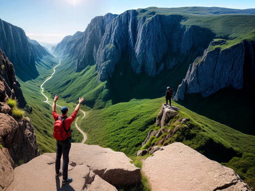 Como transcender seus limites pessoais. 3 Fotos conquista altura paisagem livre