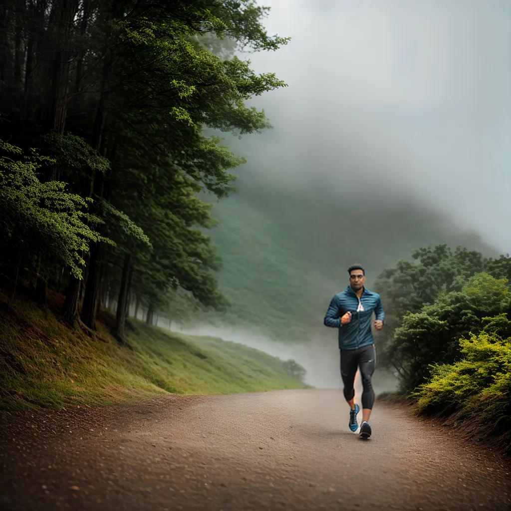 Por que correr é um dos melhores exercícios para homens? 2 Fotos corrida trilha determinacao saude