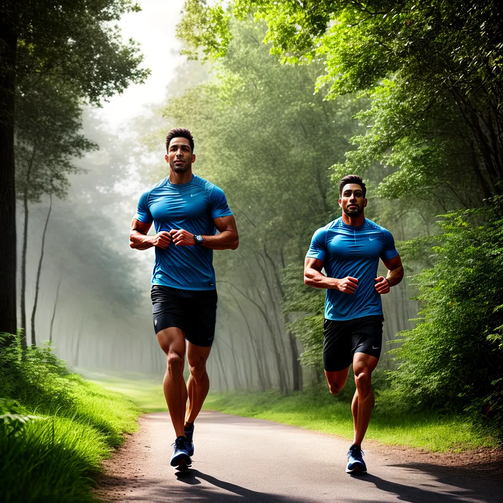 Por que correr é um dos melhores exercícios para homens? 3 Fotos corrida trilha homem determinado natureza