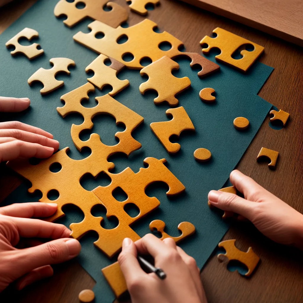 Fotos encaixe puzzle negociacao efetiva