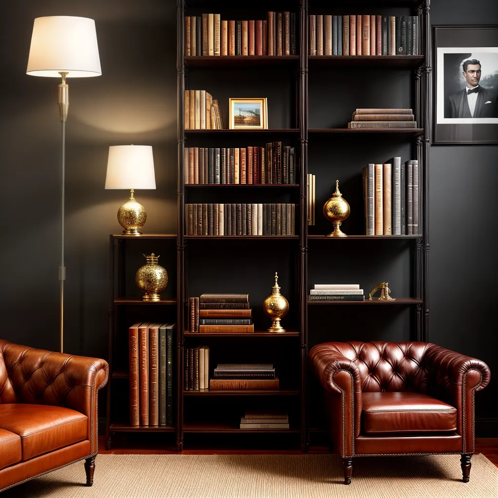 Por que ter uma estante é importante na decoração masculina 4 Fotos estante livros sofisticacao vintage whiskey
