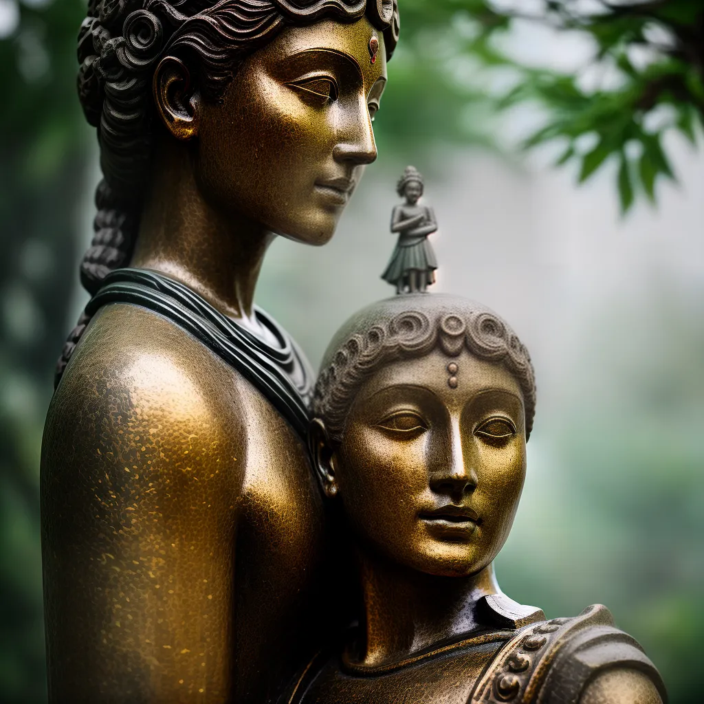 Fotos estatua antiga sabedoria jovem crescer