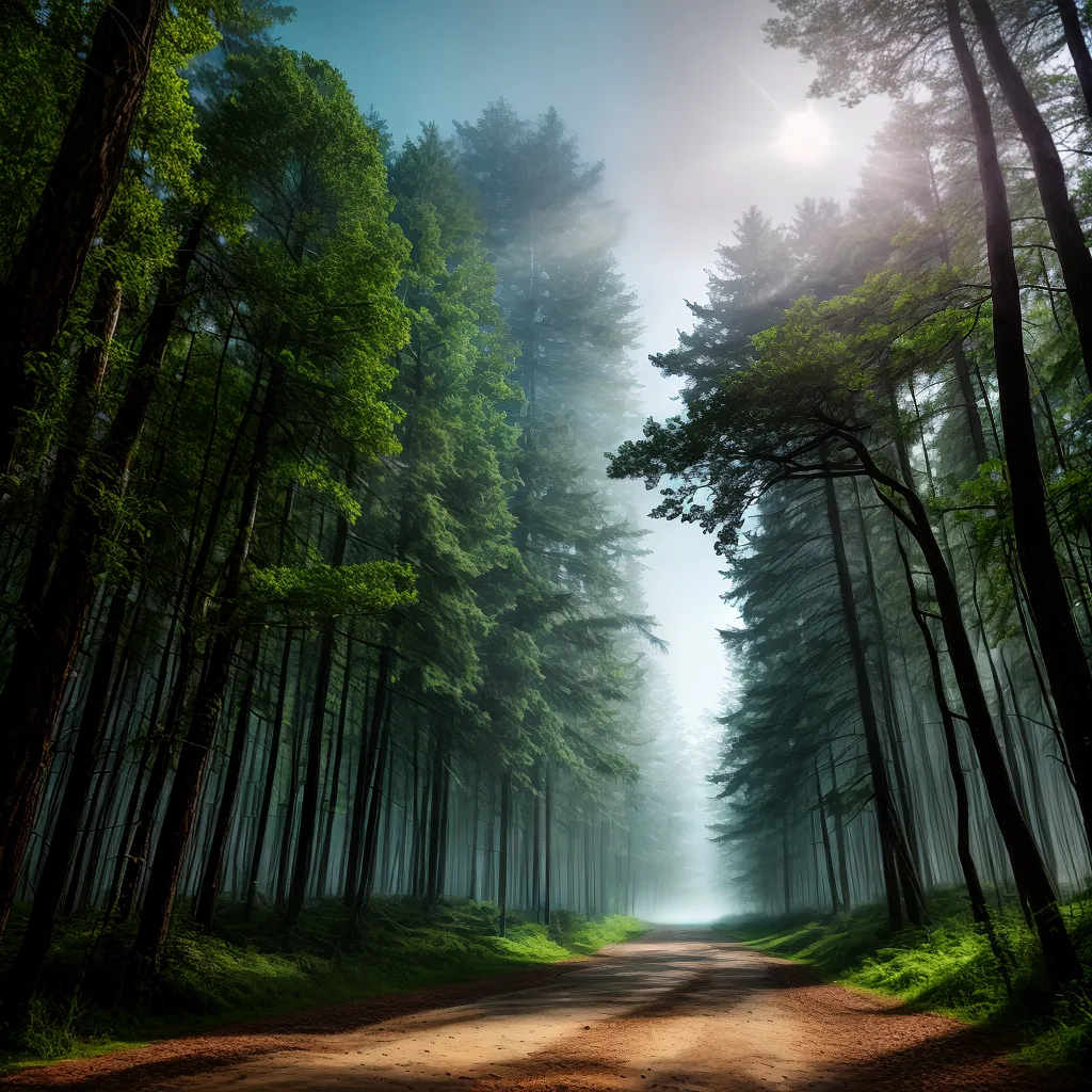 Fotos floresta misterio luz tunguska