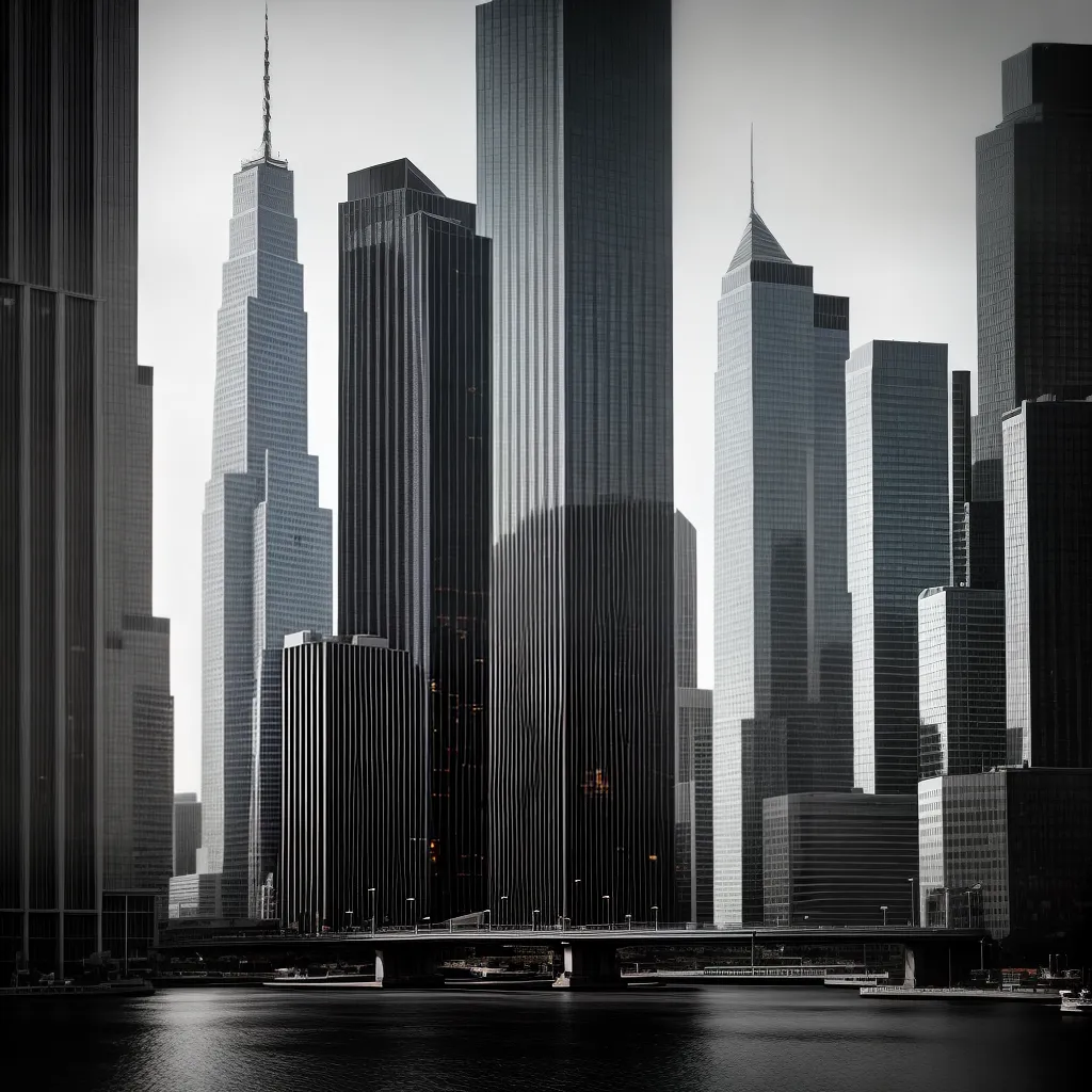 Fotos foto urbana preto branco moderna