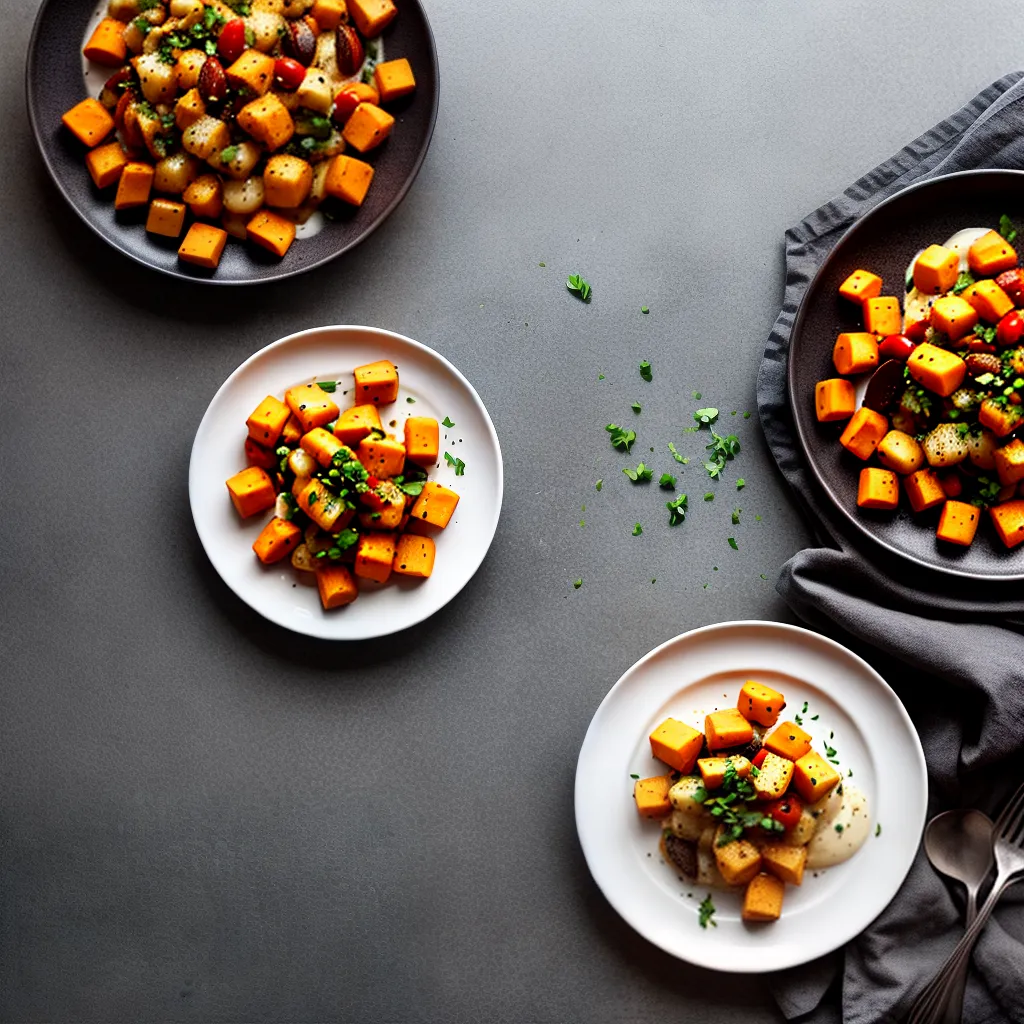 Fotos gnocchi doce queijo ervas vinho