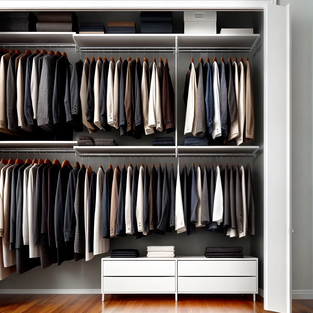 Fotos guarda roupa minimalista couro preto