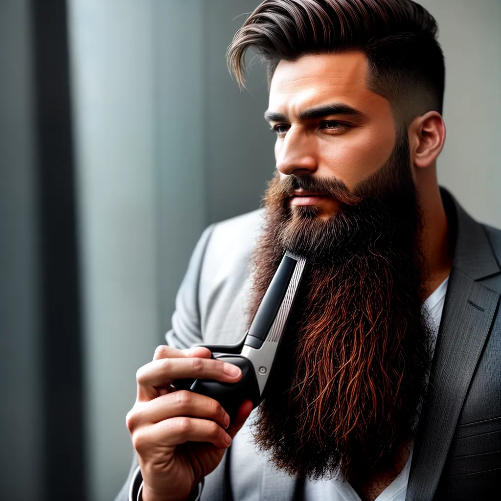 Fotos homem barba cabelo confianca