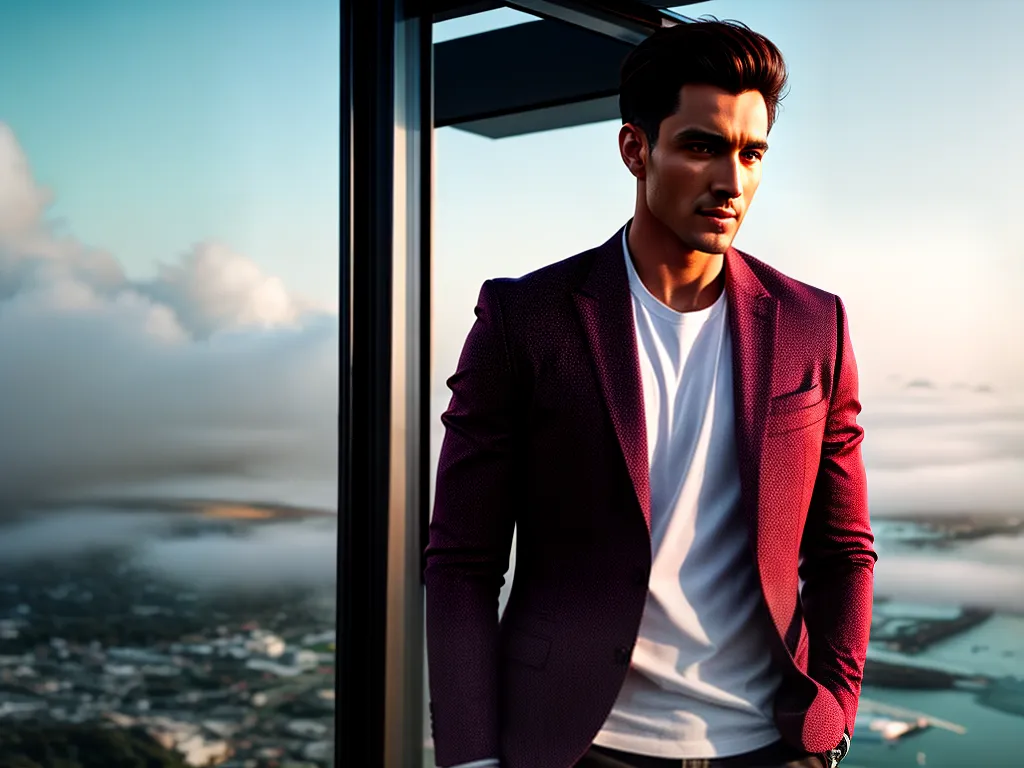 Como usar cores intensas para um look masculino impactante e estiloso Fotos homem blazer vermelho classico estiloso
