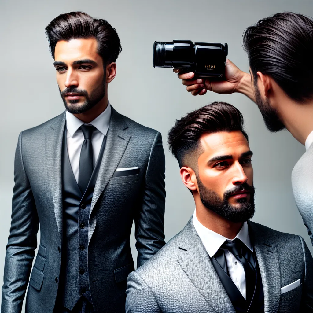 Por que é importante investir em bons produtos de grooming masculino 2 Fotos homem confiante grooming produtos imagem