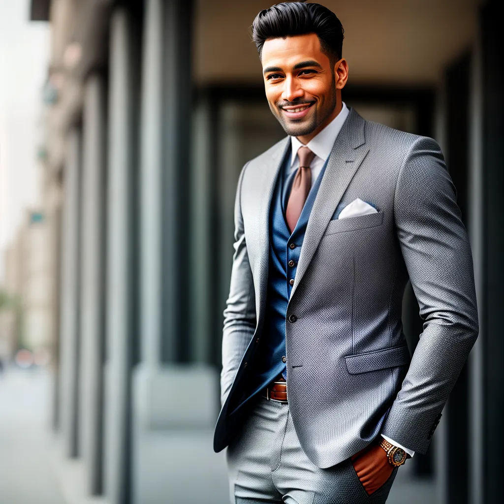 Fotos homem confiante roupa autoestima