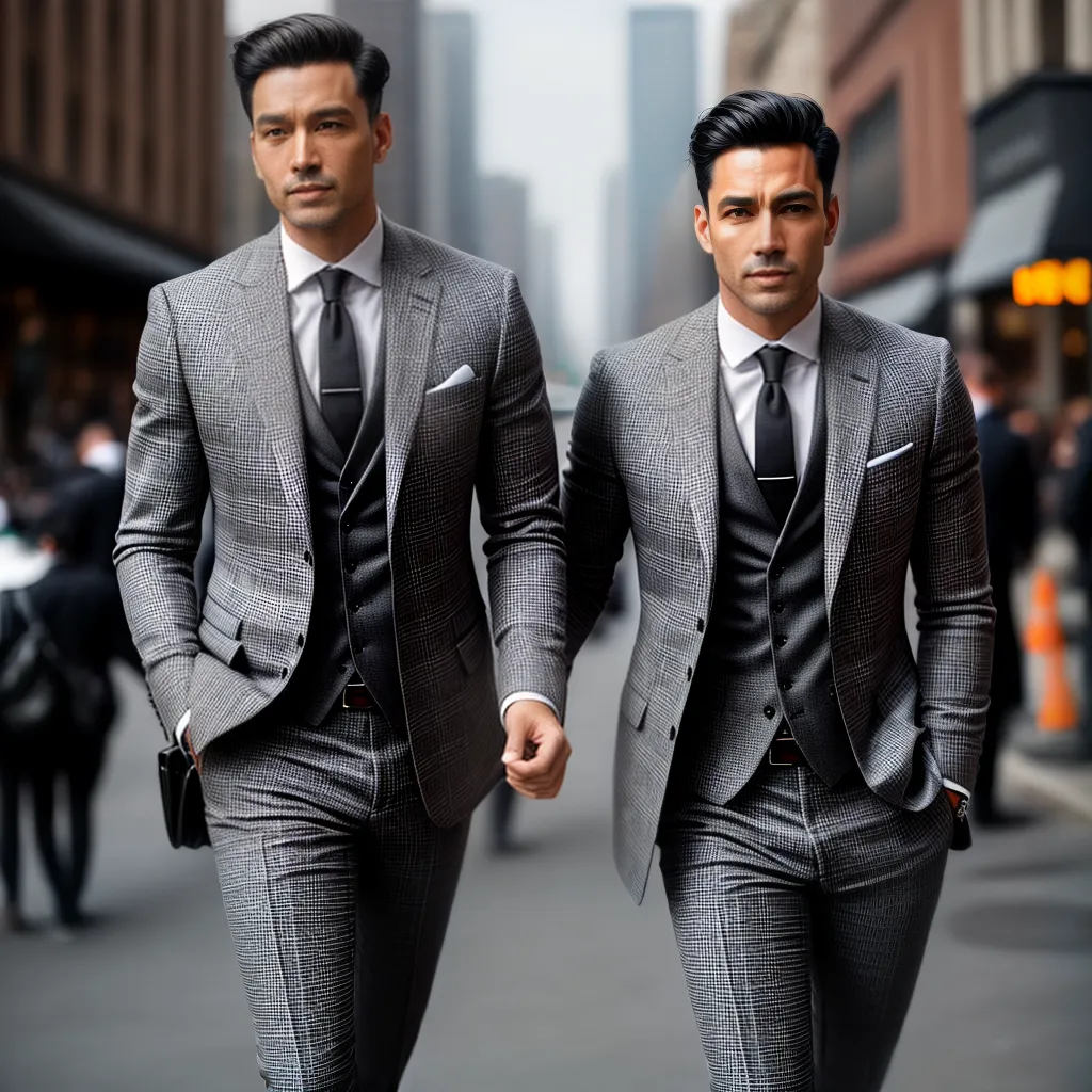 Fotos homem elegante xadrez cinza preto