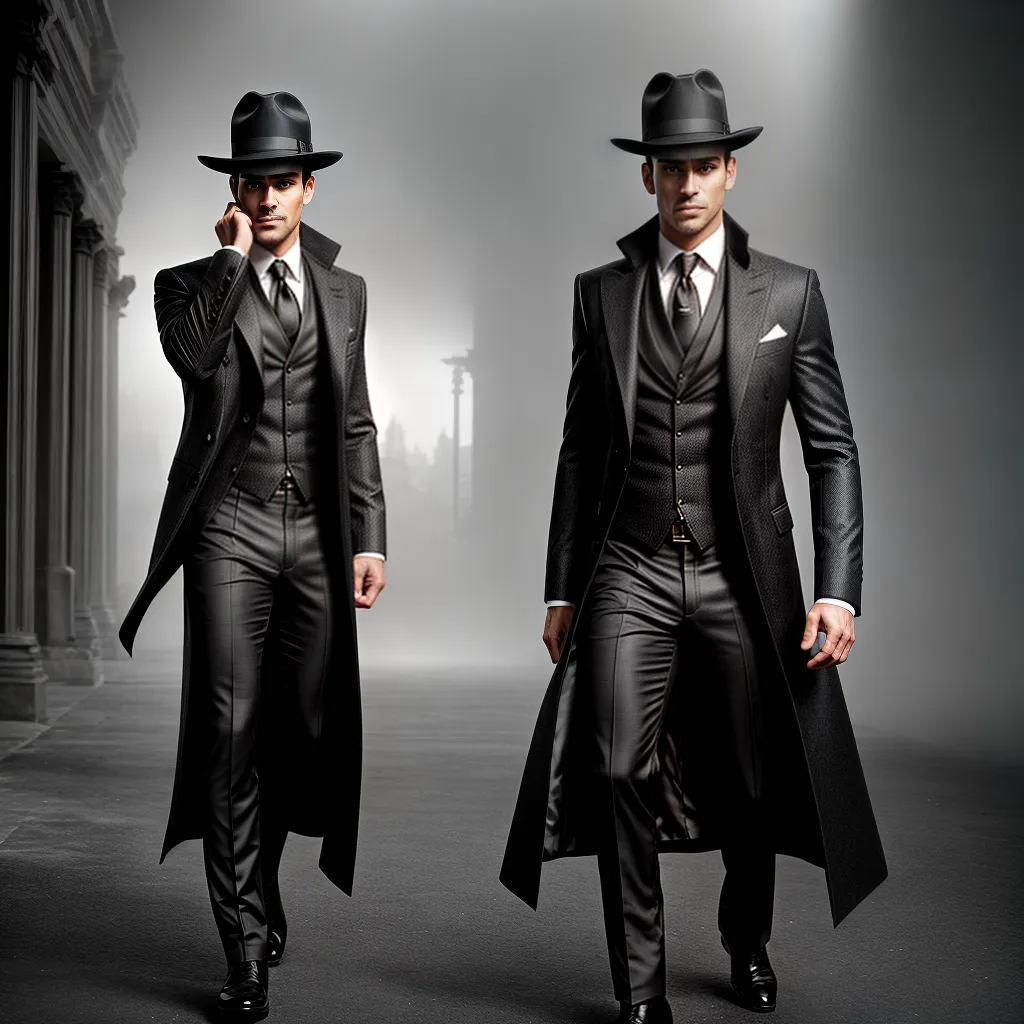 Fotos homem estilo chapeu terno confianca