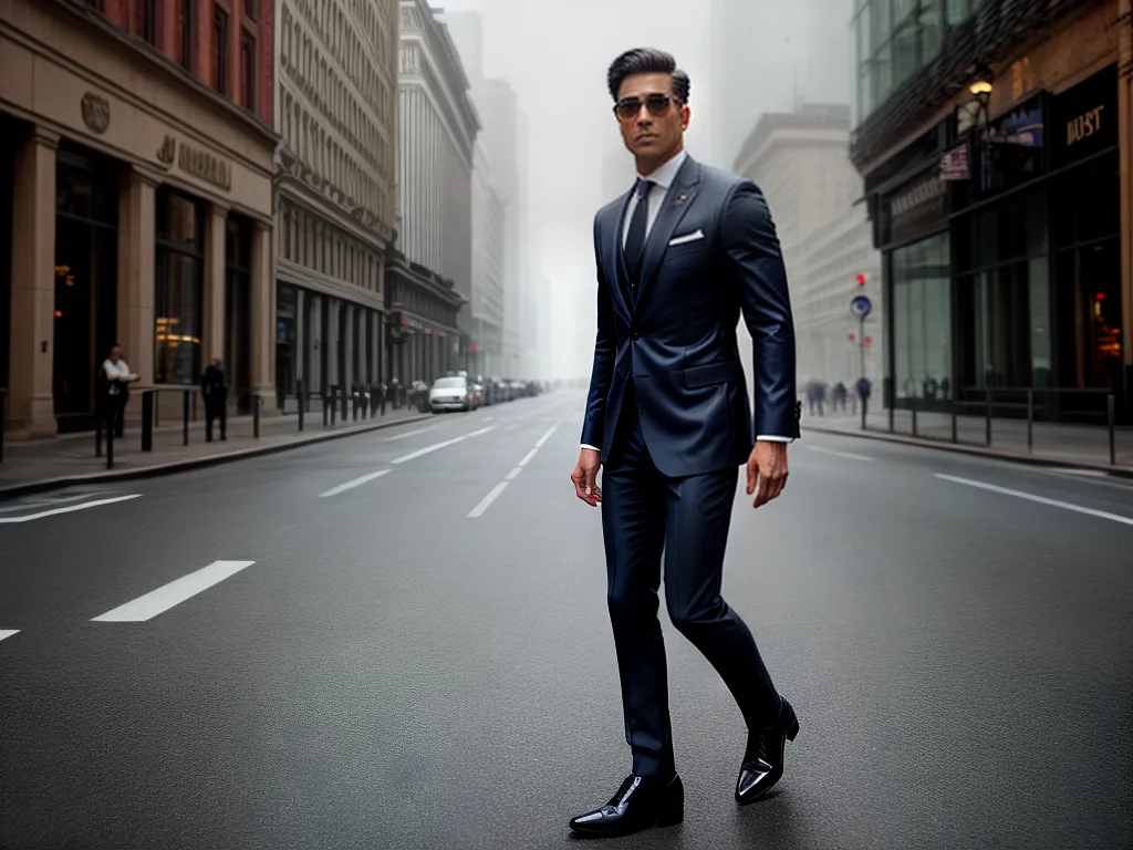 Fotos homem estiloso rua traje moderno