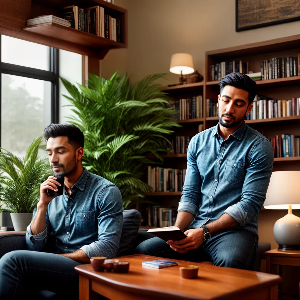 Desocupado ou em busca de lazer? 5 hobbies masculinos para experimentar 1 Fotos homem leitura sofa cafe jogos guitarra