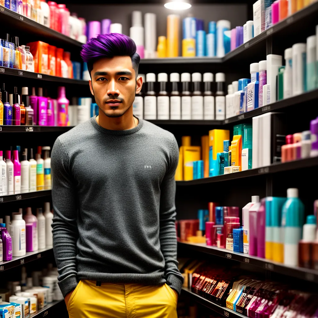 Como escolher as melhores tinturas para cabelo masculino 3 Fotos homem prateleira tintura cabelo 1