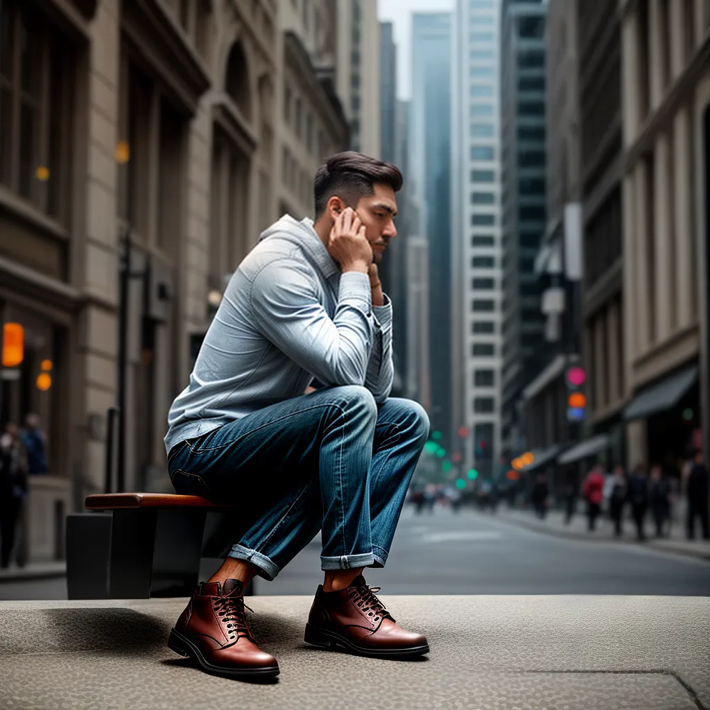 Por que cuidar da saúde mental é importante para homens modernos 1 Fotos homem pressao urbana benches saude