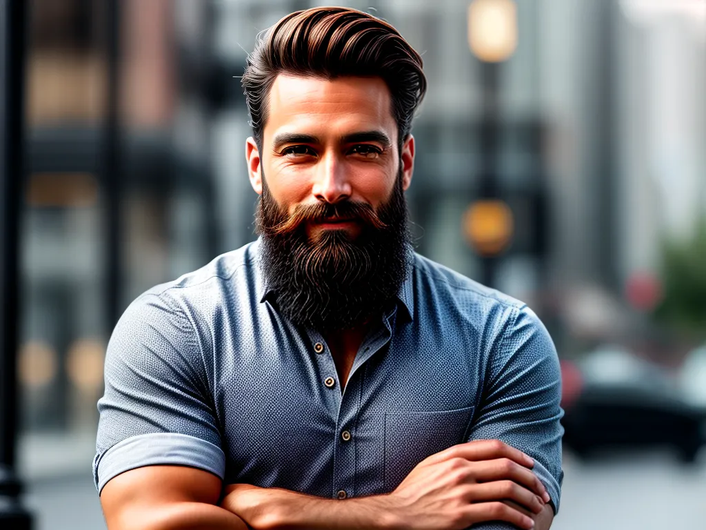 Fotos homem sofisticado barba cuidada